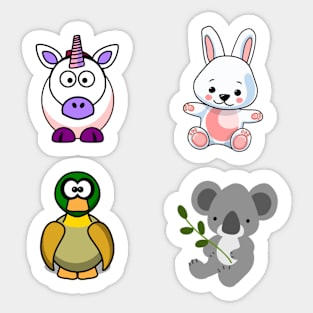 Cute Animal Sticker Pack Sticker